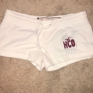 Hollister white casual shorts